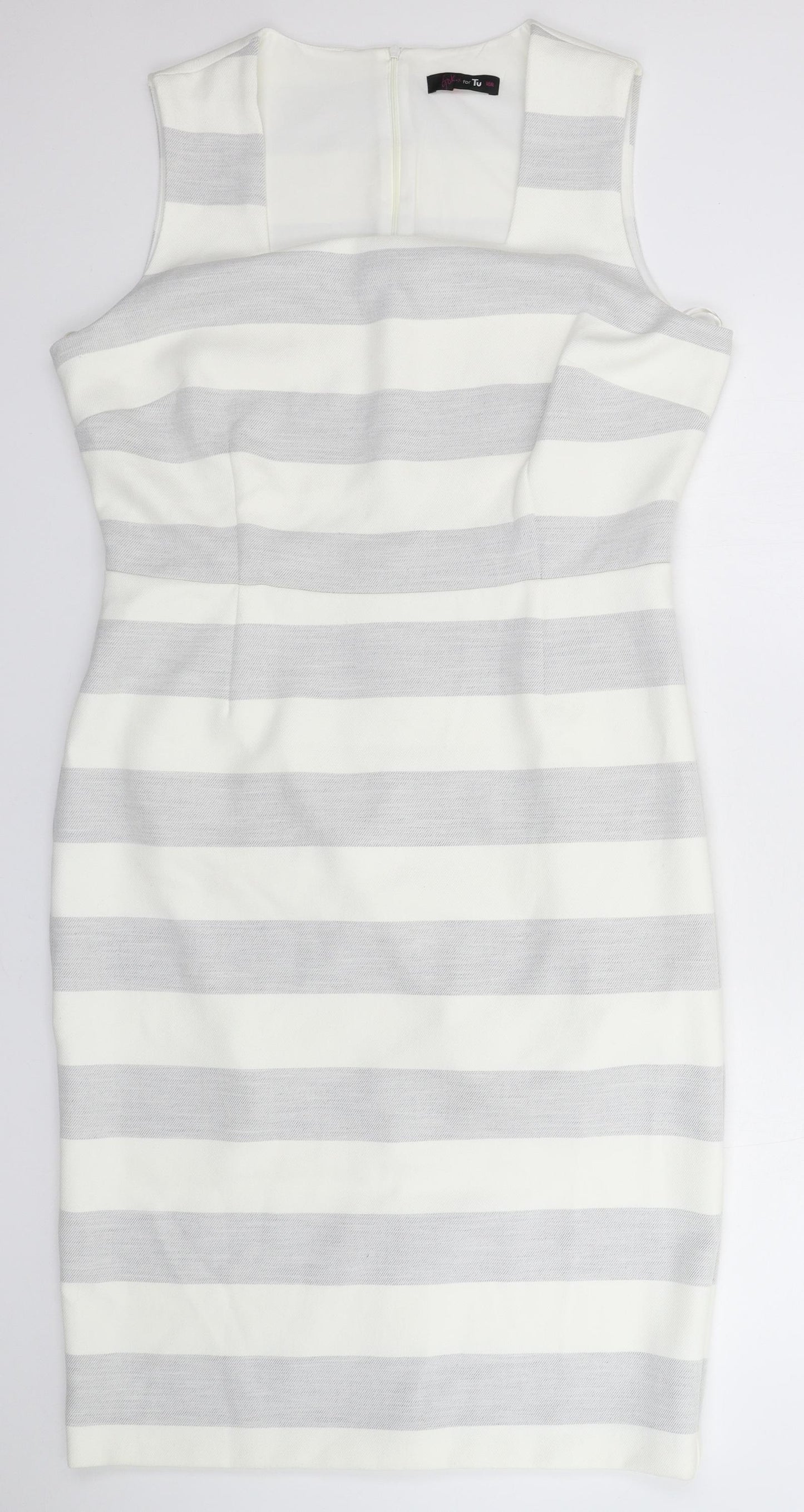 TU Womens Multicoloured Striped  Fit & Flare  Size 16