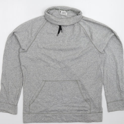 Calvin Klein Mens Grey   Pullover Hoodie Size M