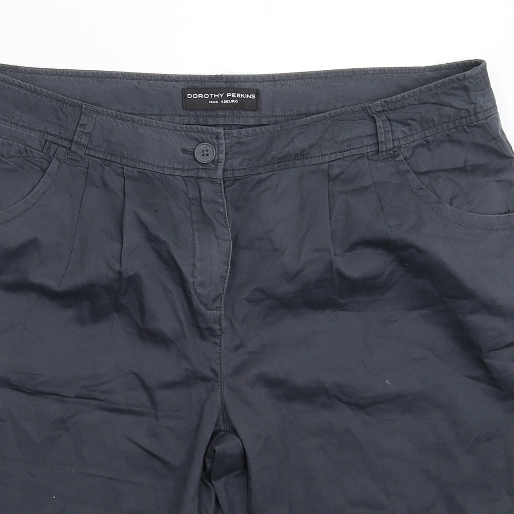 Dorothy Perkins Womens Gold   Chino Shorts Size 14