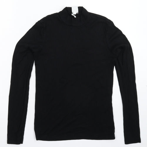 H&M Womens Black  Knit Pullover Jumper Size XS