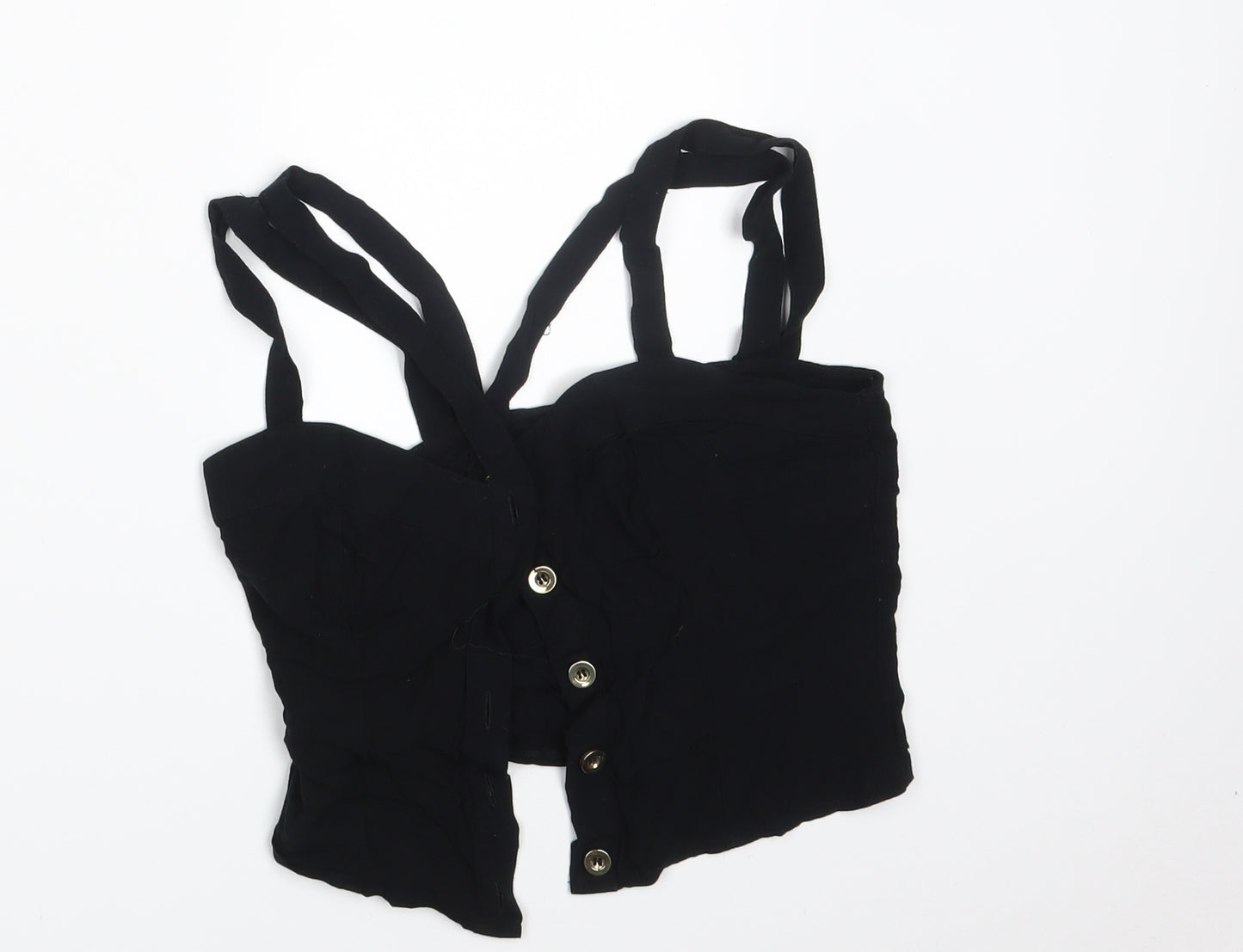 Topshop Womens Black   Cropped Tank Size 10