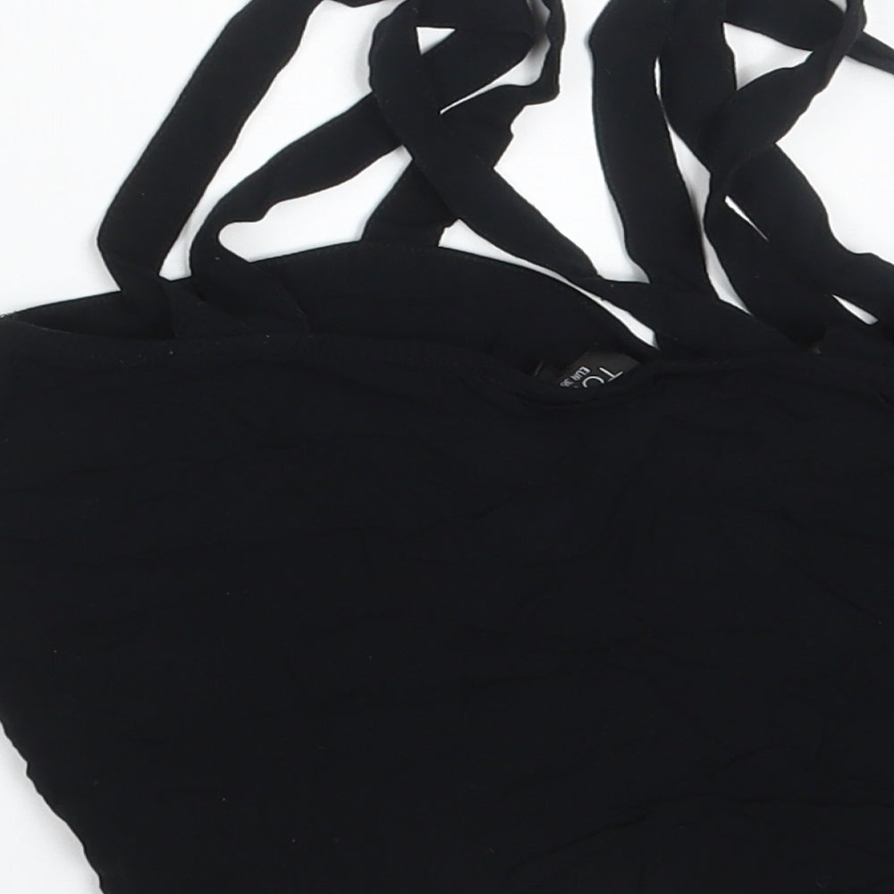Topshop Womens Black   Cropped Tank Size 10