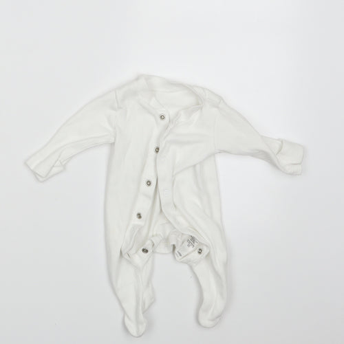 George Baby White   Babygrow One-Piece Size Newborn