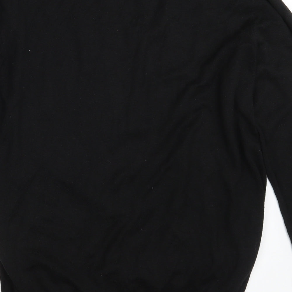 River Island Mens Black  Knit Pullover Jumper Size M
