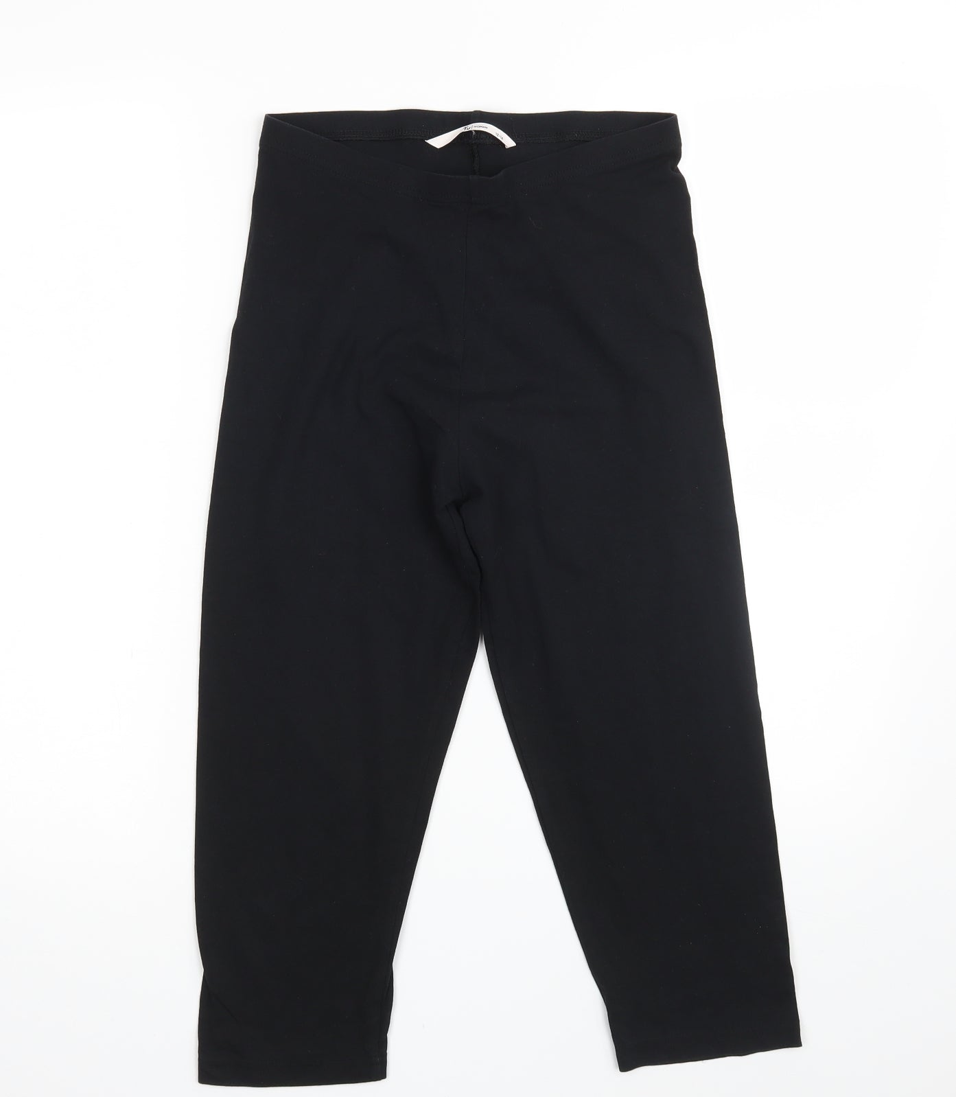 TU Womens Black   Cropped Leggings Size 12 L20 in