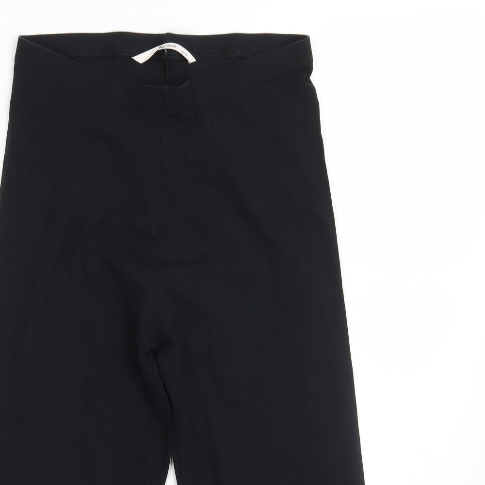 TU Womens Black   Cropped Leggings Size 12 L20 in