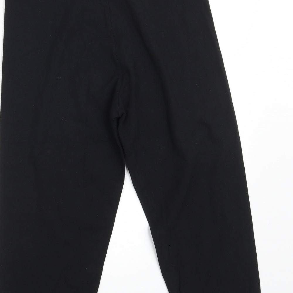 TU Womens Black   Cropped Leggings Size 12 L20 in