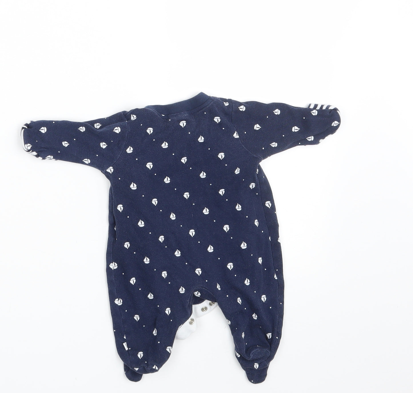 Jasper Conran Baby Blue Geometric  Romper One-Piece Size Newborn