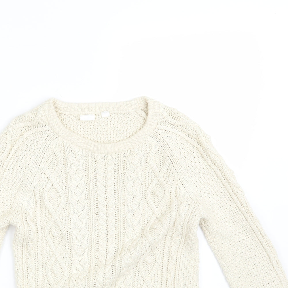 Gap Girls Ivory  Knit Pullover Jumper Size 10-11 Years