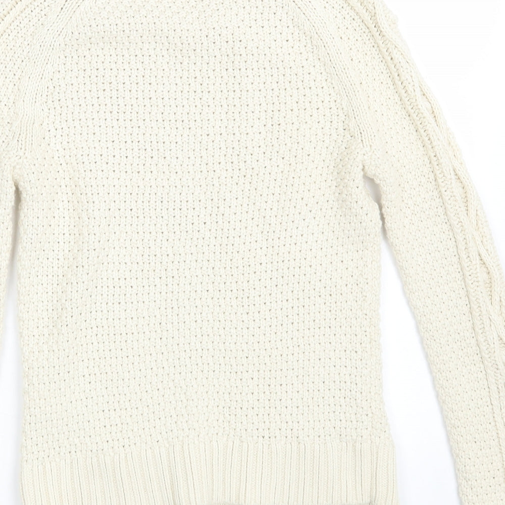 Gap Girls Ivory  Knit Pullover Jumper Size 10-11 Years