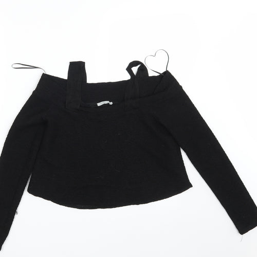 Zara Womens Black   Cropped Tank One Size