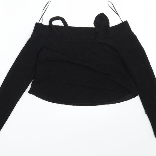 Zara Womens Black   Cropped Tank One Size