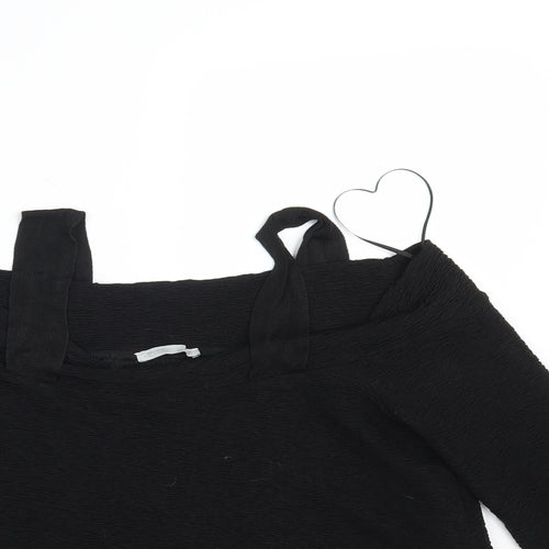 Zara Womens Black   Cropped Tank One Size