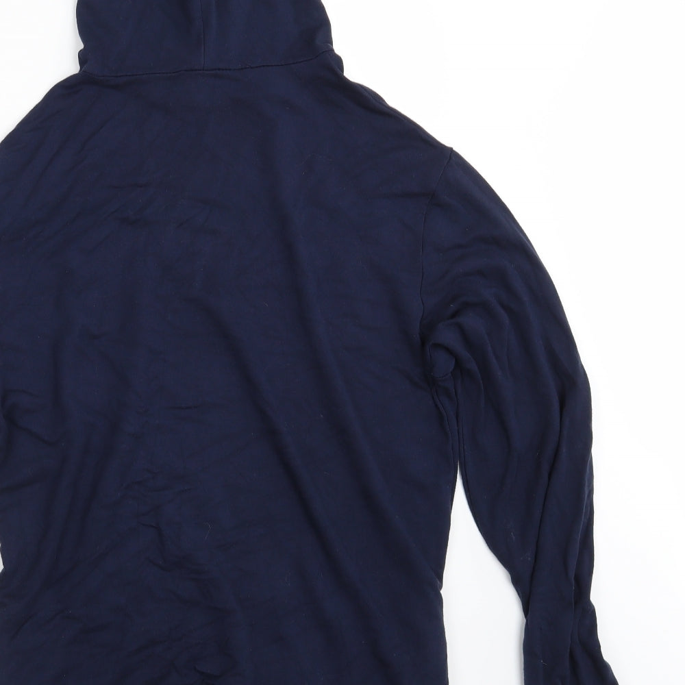 COTTON CLUB Womens Blue   Pullover Hoodie Size L