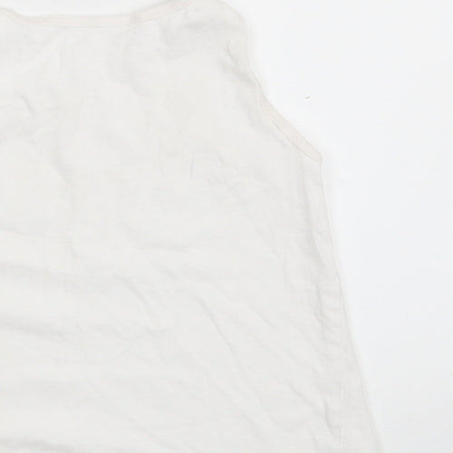 Primark Girls White   Cropped Tank Size 4-5 Years