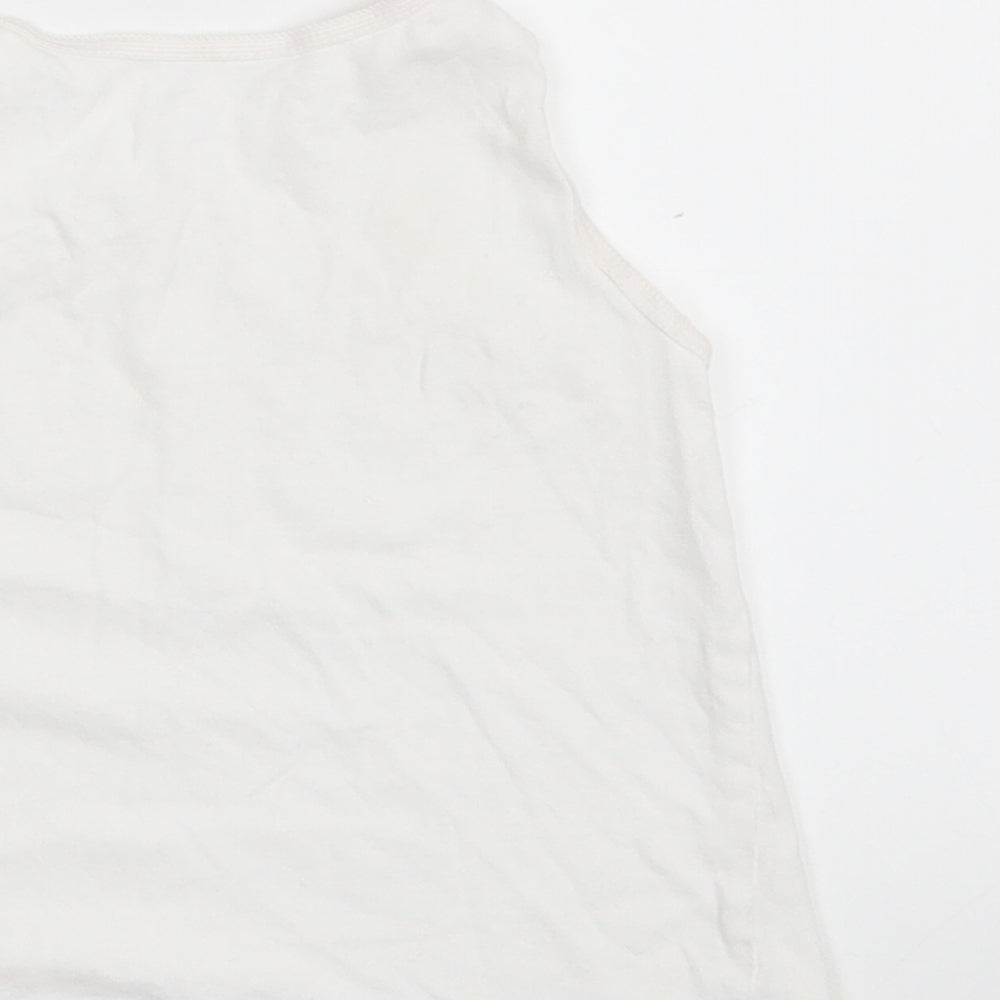 Primark Girls White   Cropped Tank Size 4-5 Years