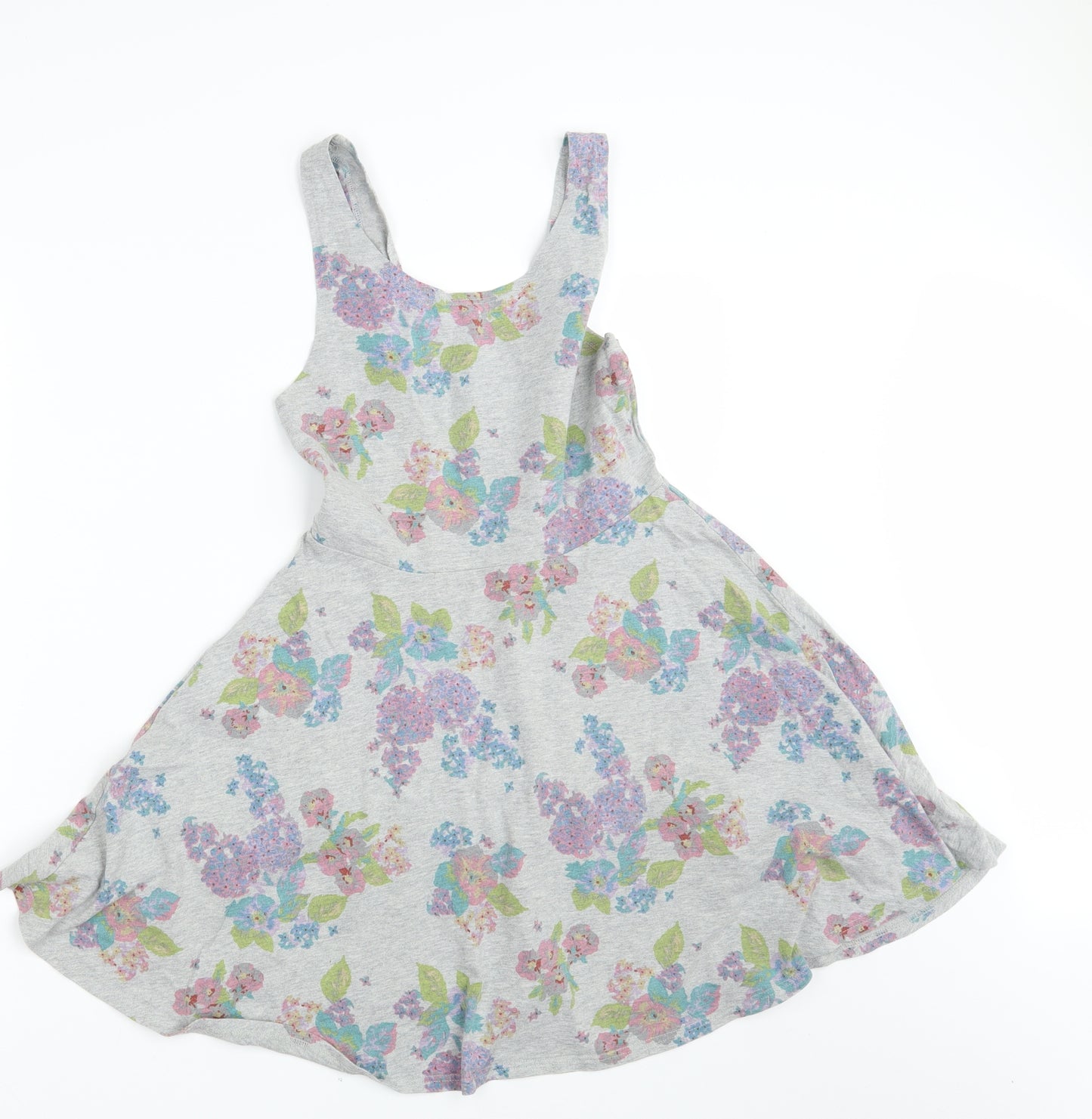 Topshop Womens Grey Floral  A-Line  Size 12