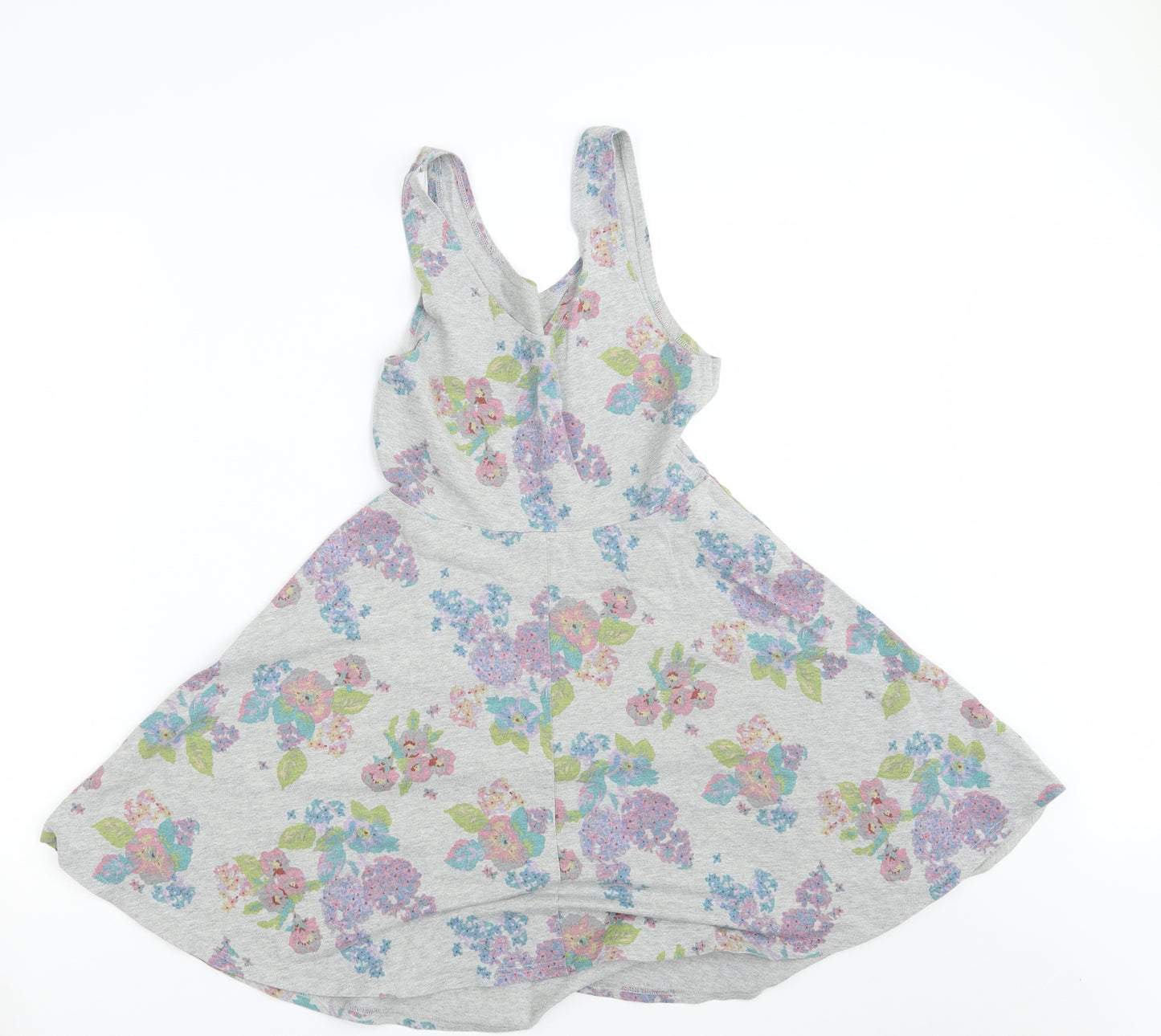 Topshop Womens Grey Floral  A-Line  Size 12