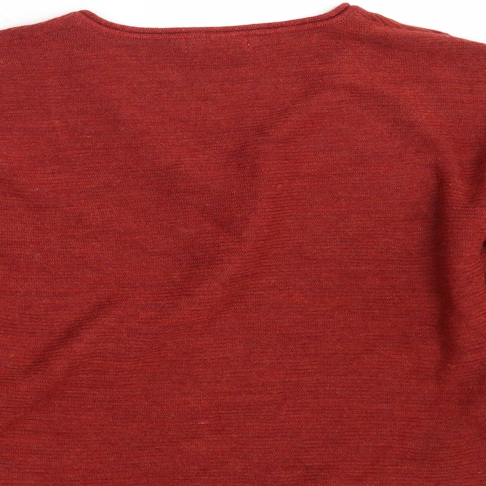 Couleurs & Prix Womens Red  Knit Pullover Jumper Size 22  - Cropped