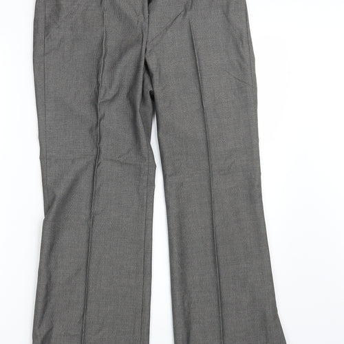 M&S Womens Grey   Dress Pants Trousers Size 8 L29 in