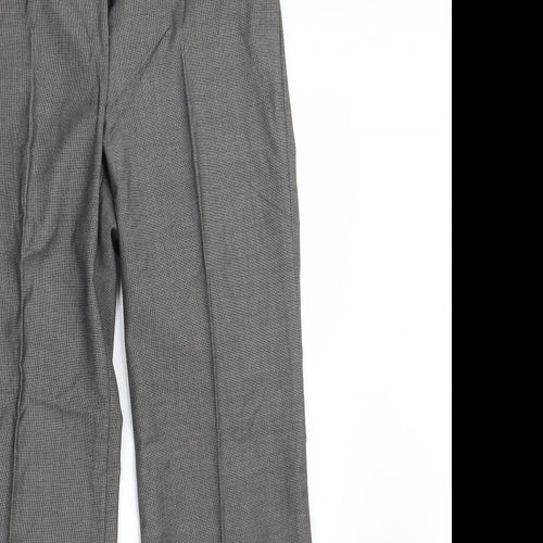 M&S Womens Grey   Dress Pants Trousers Size 8 L29 in