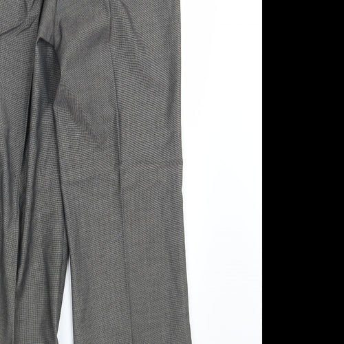 M&S Womens Grey   Dress Pants Trousers Size 8 L29 in