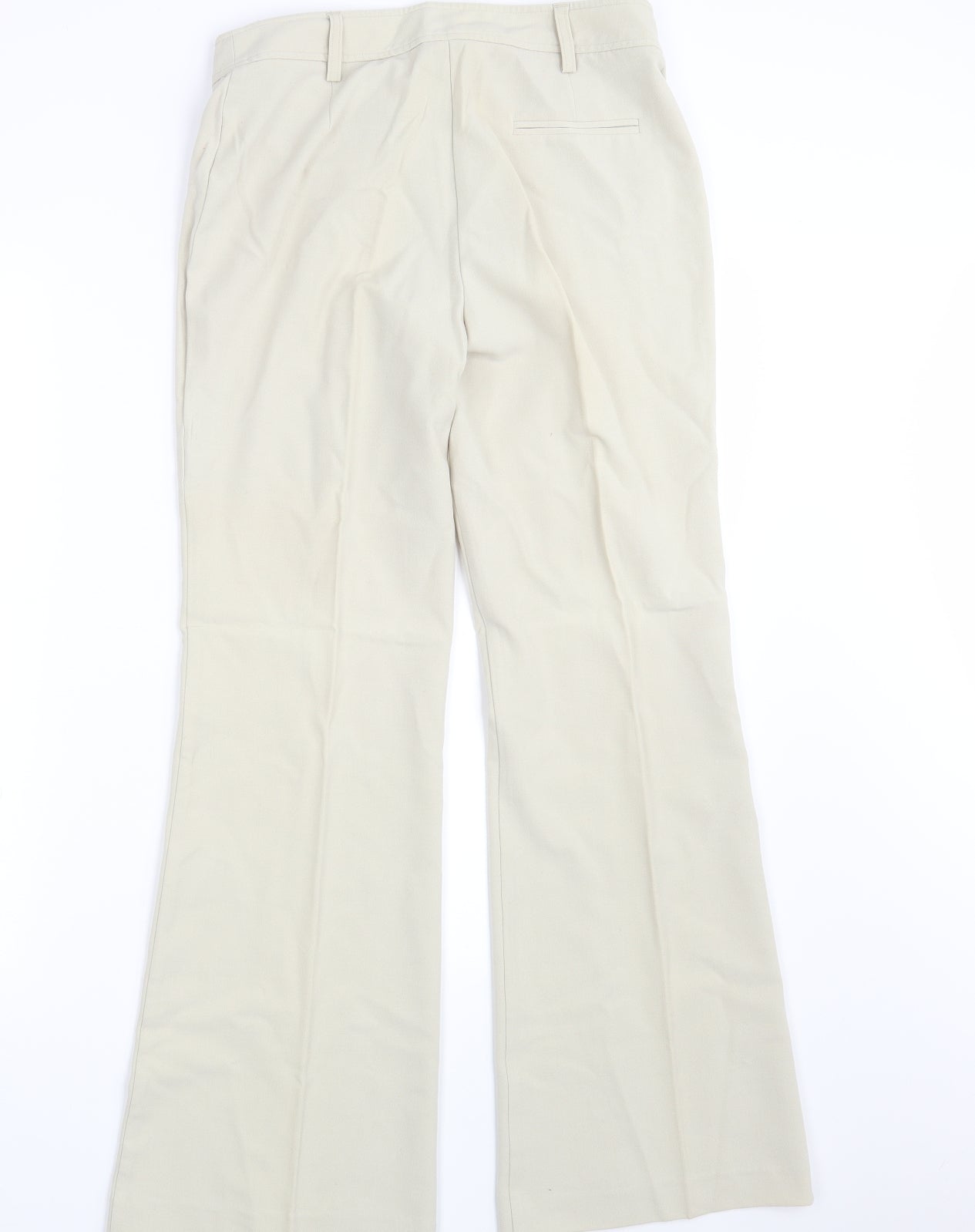 M&S Womens Beige   Dress Pants Trousers Size 10 L30 in