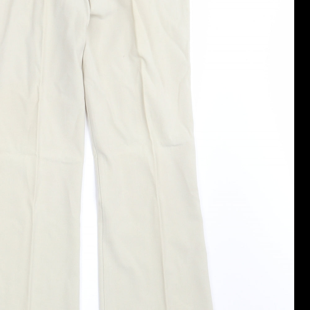 M&S Womens Beige   Dress Pants Trousers Size 10 L30 in