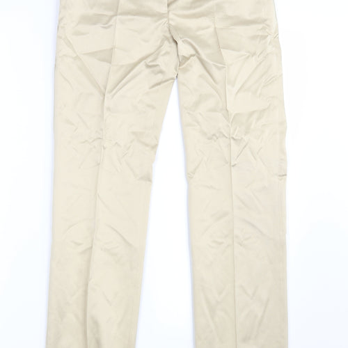 Hein Womens Gold   Dress Pants Trousers Size 28 in L30 in