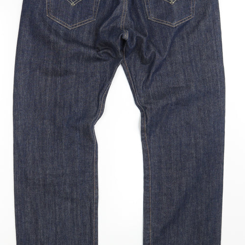 Levi's Mens Blue  Denim Straight Jeans Size 34 in L32 in