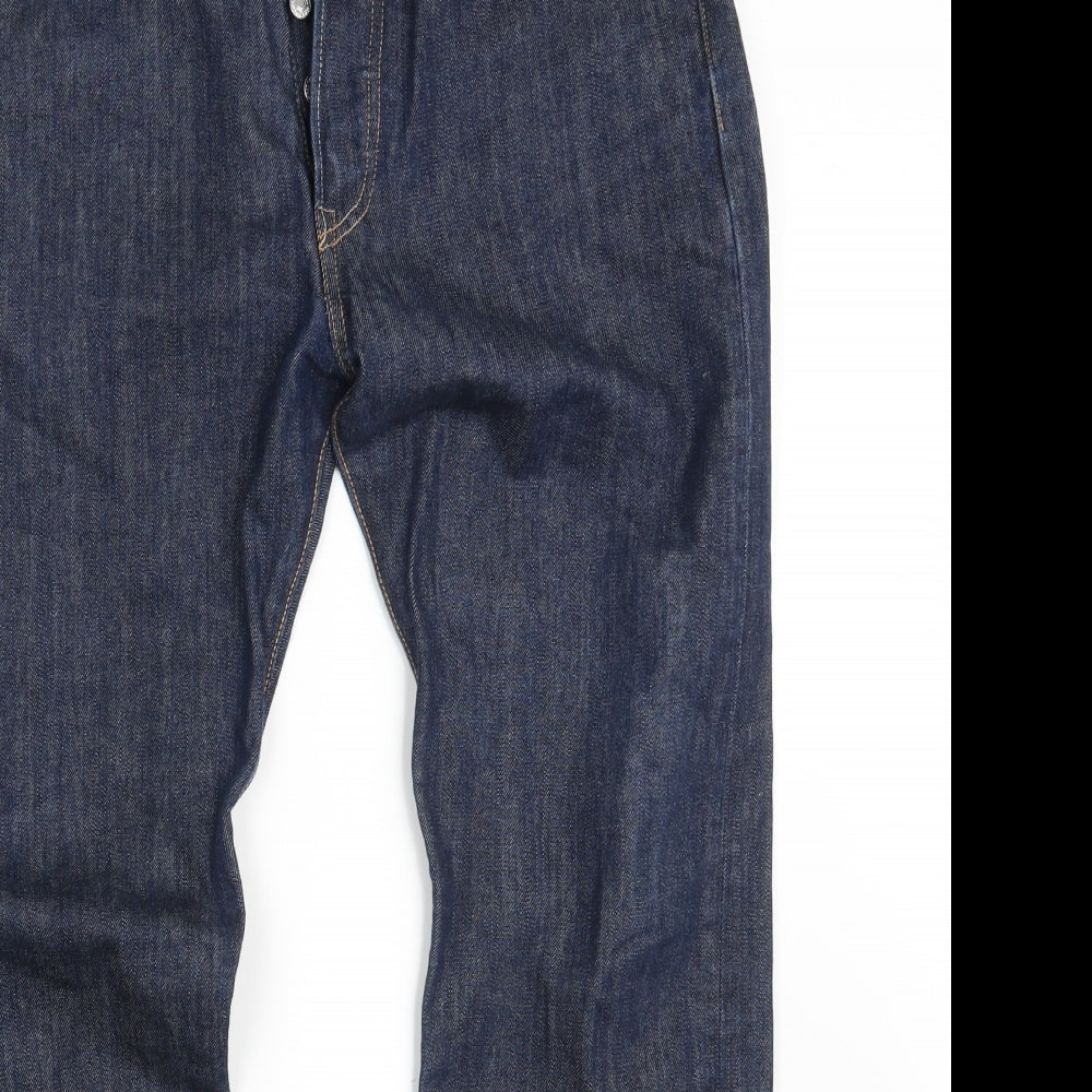 Levi's Mens Blue  Denim Straight Jeans Size 34 in L32 in