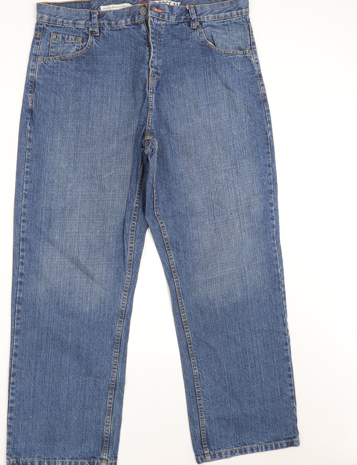Matalan Mens Blue  Denim Straight Jeans Size 38 in L30 in