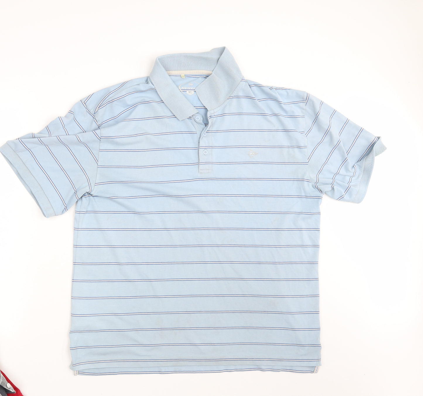 Dunlop Mens Blue Striped   Polo Size XL