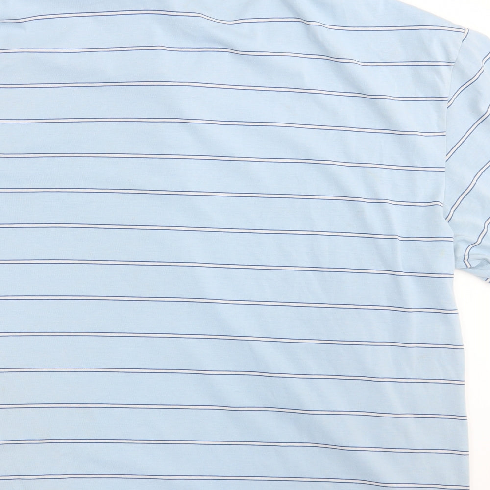 Dunlop Mens Blue Striped   Polo Size XL