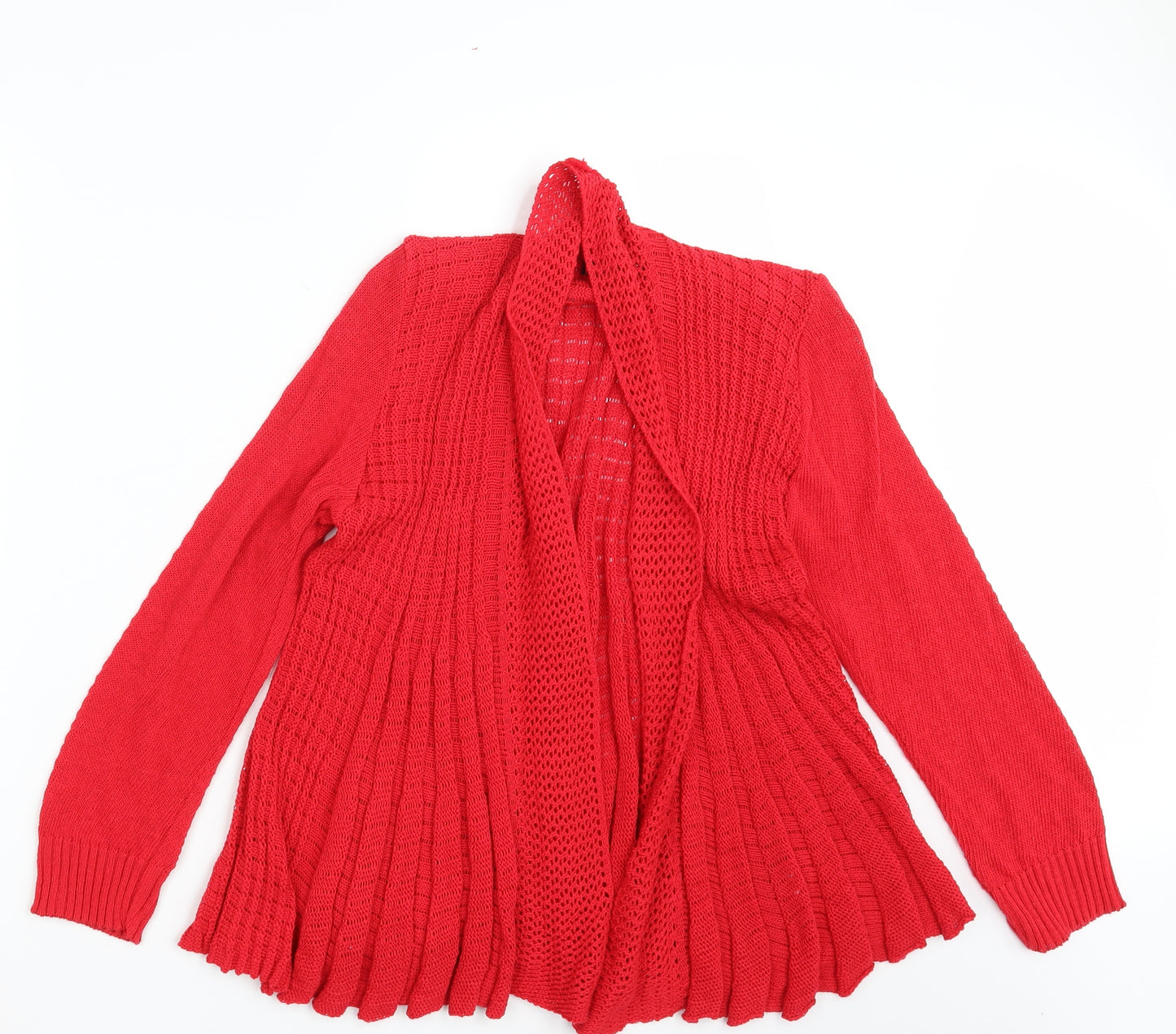 Remel Womens Red  Knit Wrap Jumper Size M