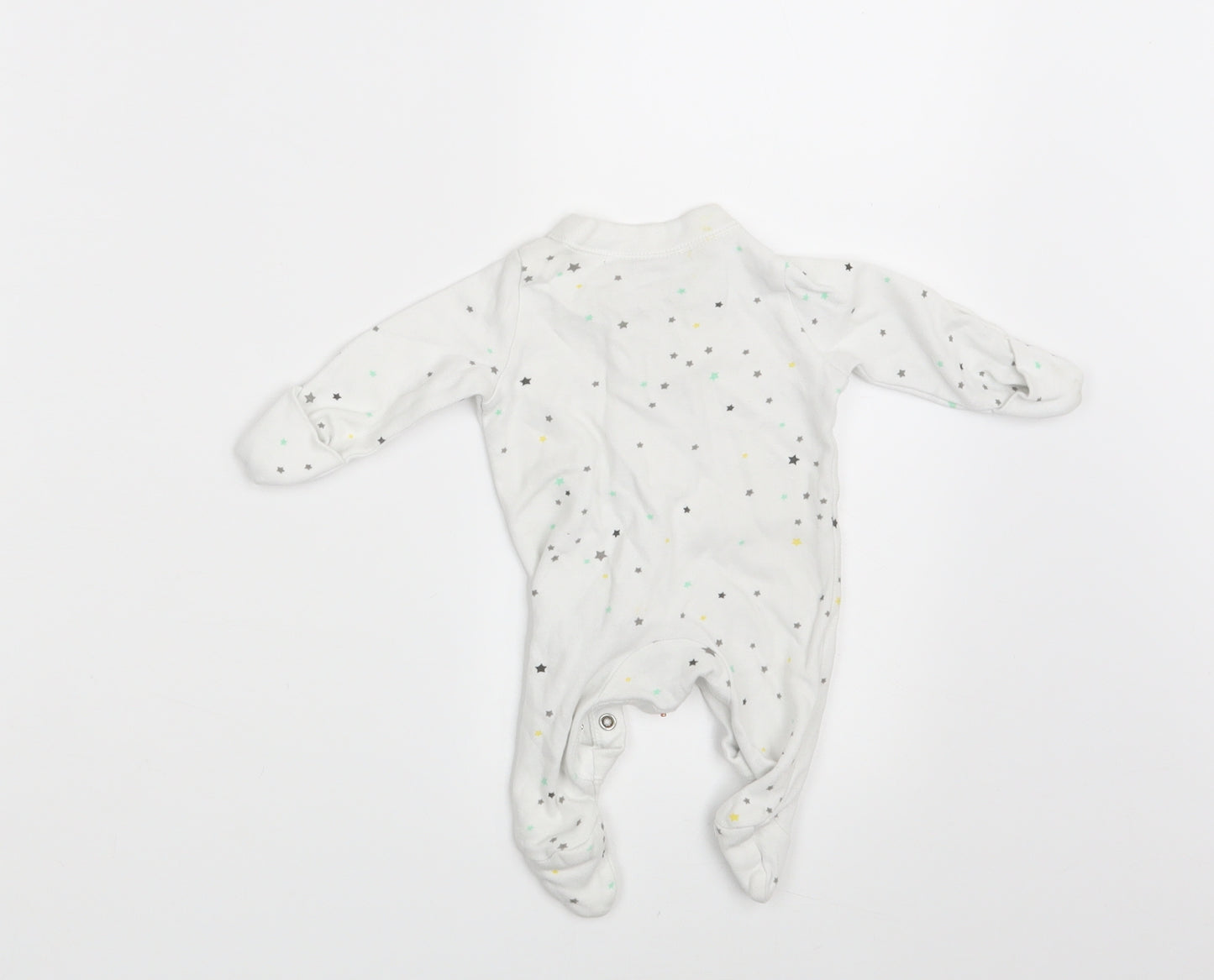 F&F Baby White Spotted  Romper One-Piece Size Newborn