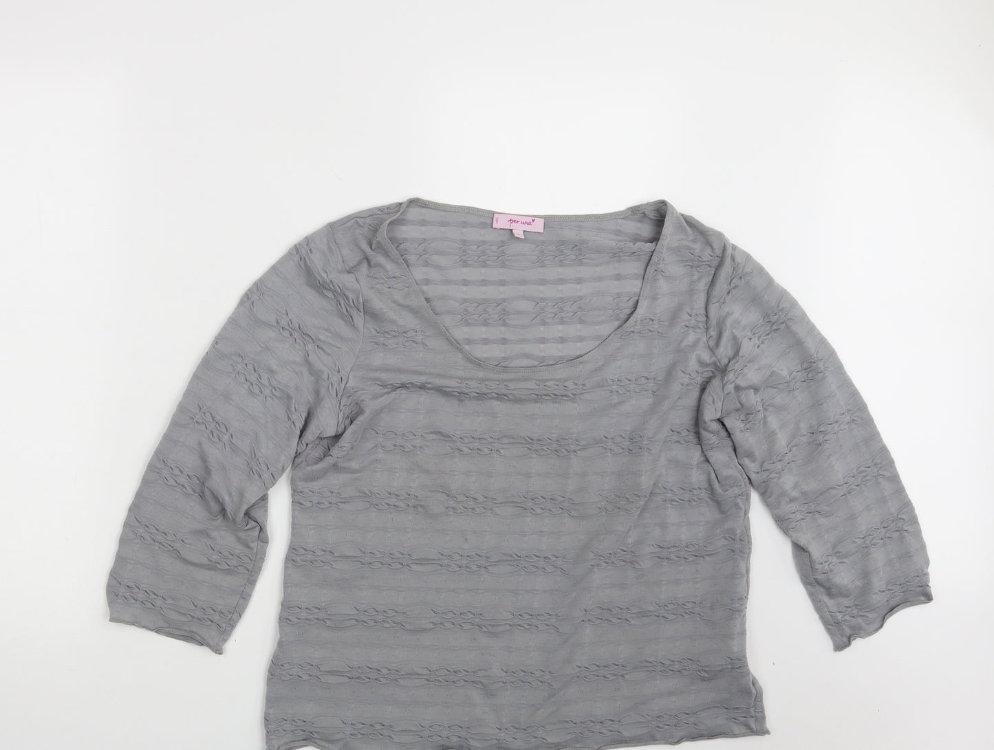 Per Una Womens Grey   Pullover Sweatshirt Size 16