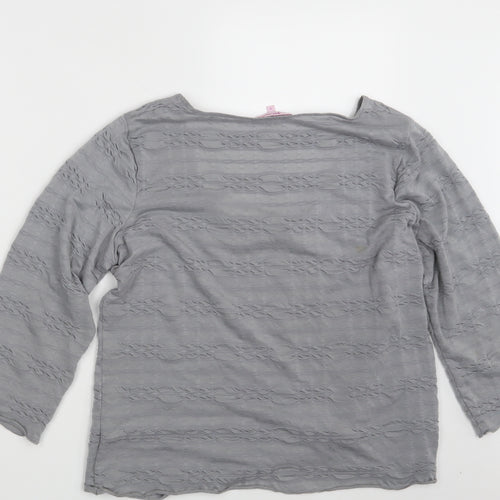 Per Una Womens Grey   Pullover Sweatshirt Size 16