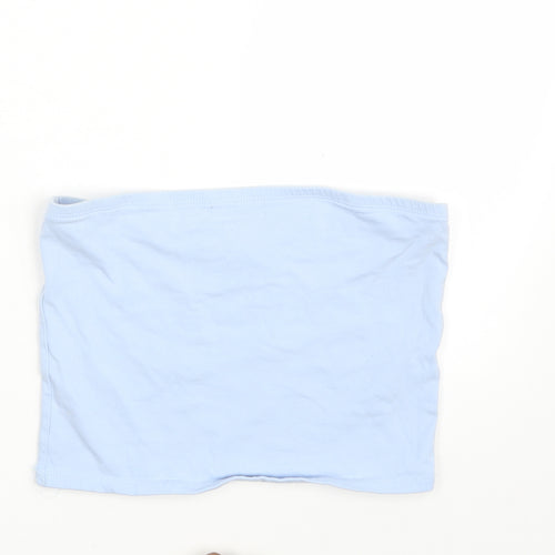 New Look Womens Blue   Cropped Blouse Size M