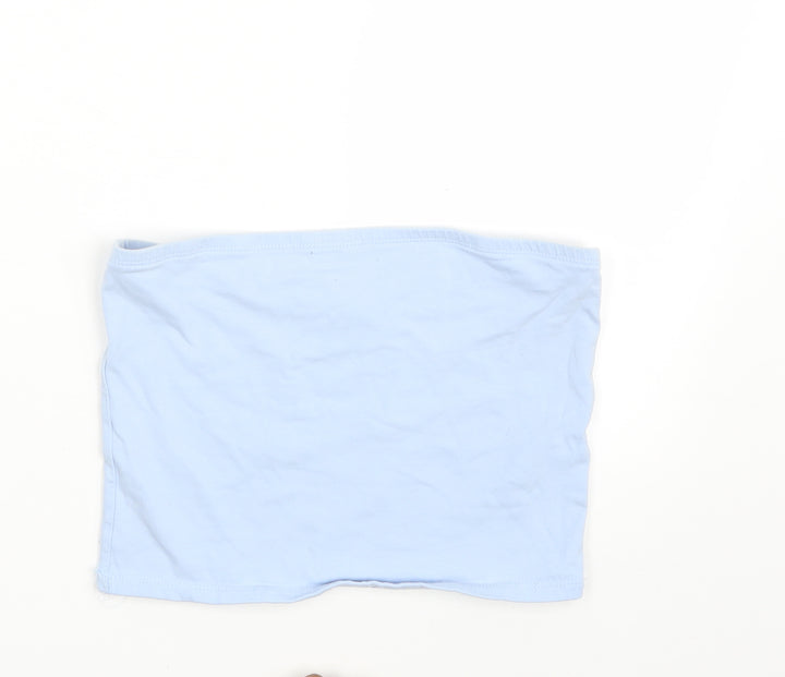New Look Womens Blue   Cropped Blouse Size M