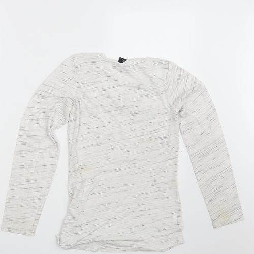 Primark Girls White Spotted  Pullover Sweatshirt Size 12-13 Years  - Unicorn