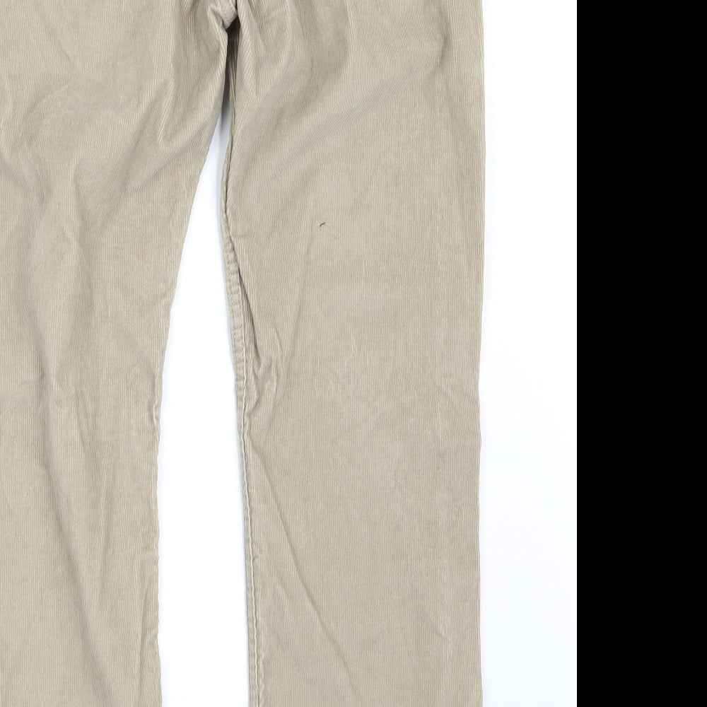 Levi's Mens Beige  Corduroy Straight Jeans Size 32 in L30 in