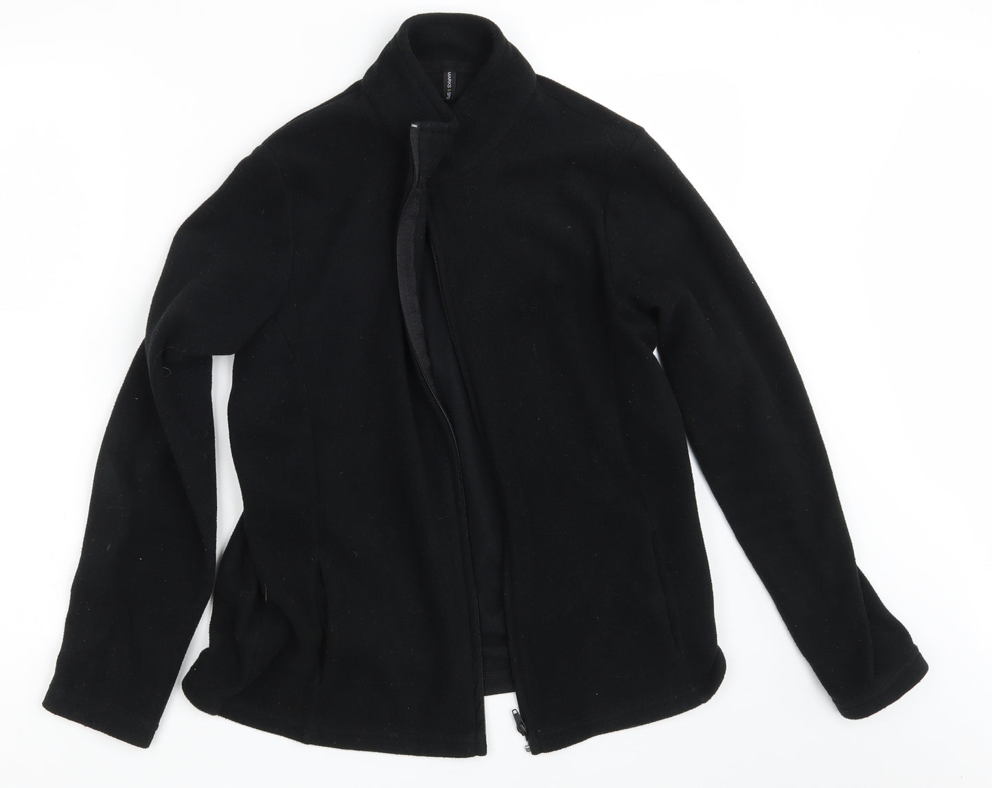 M&S Womens Black   Full Zip Jumper Size 16