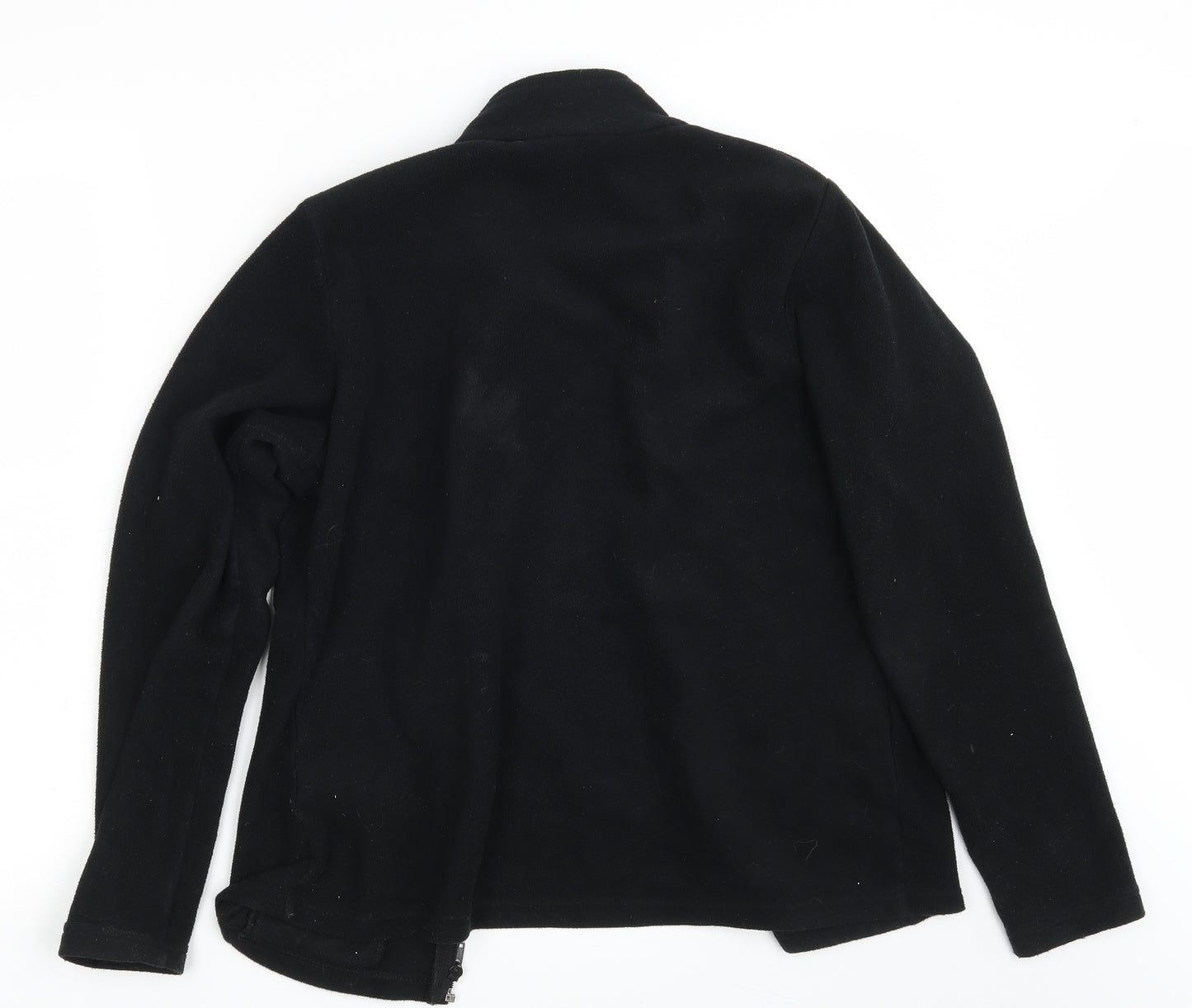 M&S Womens Black   Full Zip Jumper Size 16
