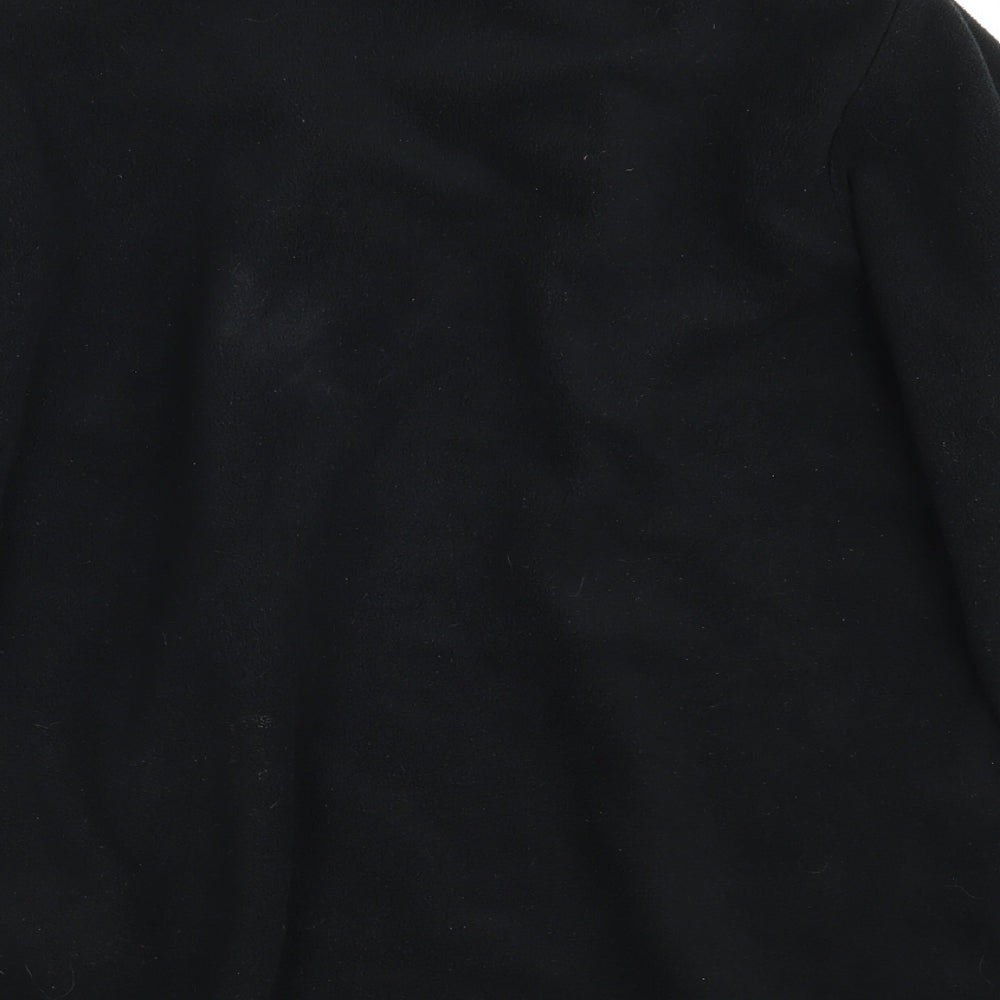 M&S Womens Black   Full Zip Jumper Size 16