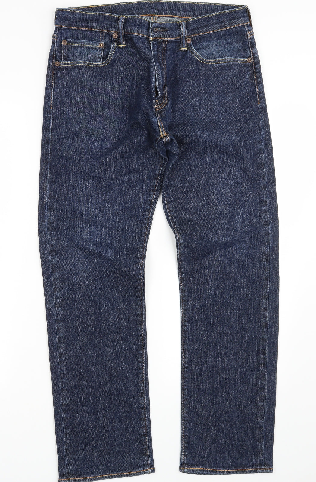 Levi's Mens Blue  Denim Straight Jeans Size 32 in L30 in