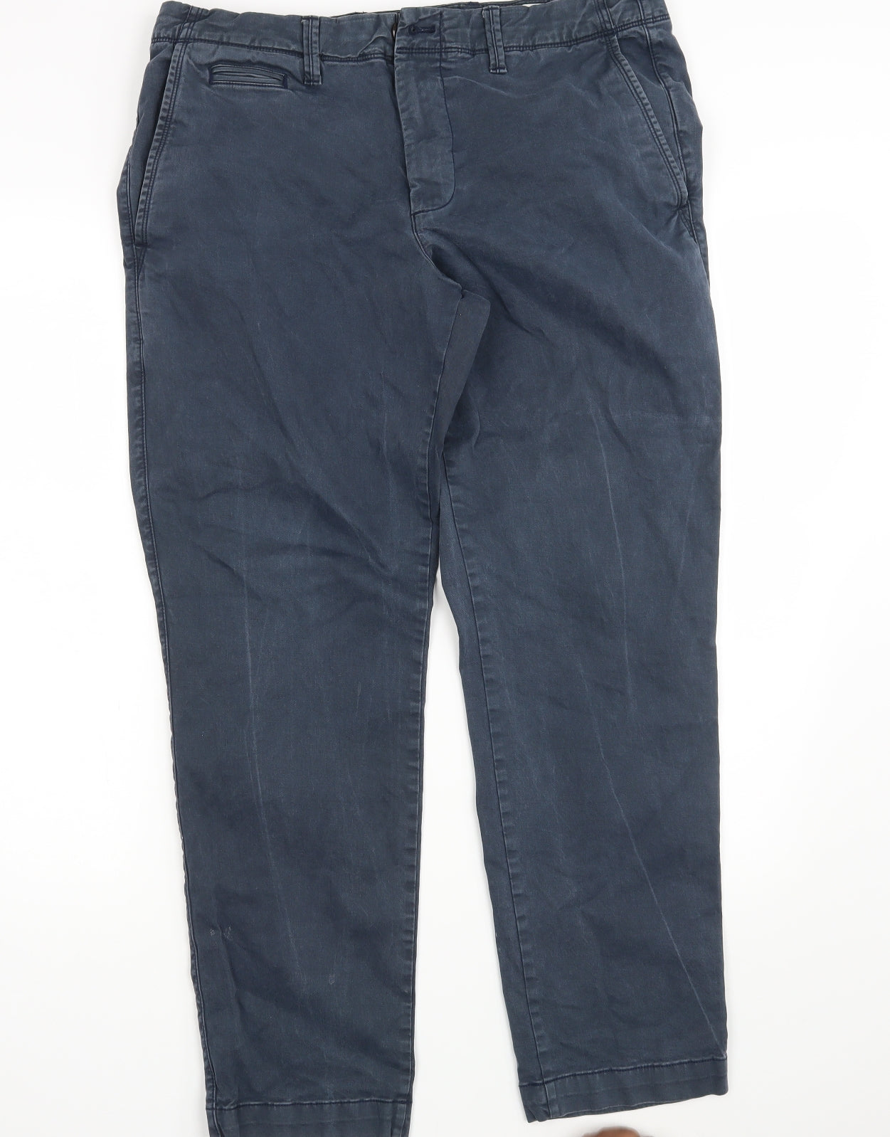 Gap Mens Blue  Denim Chino Trousers Size 34 in L30 in