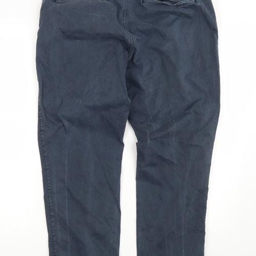 Gap Mens Blue  Denim Chino Trousers Size 34 in L30 in