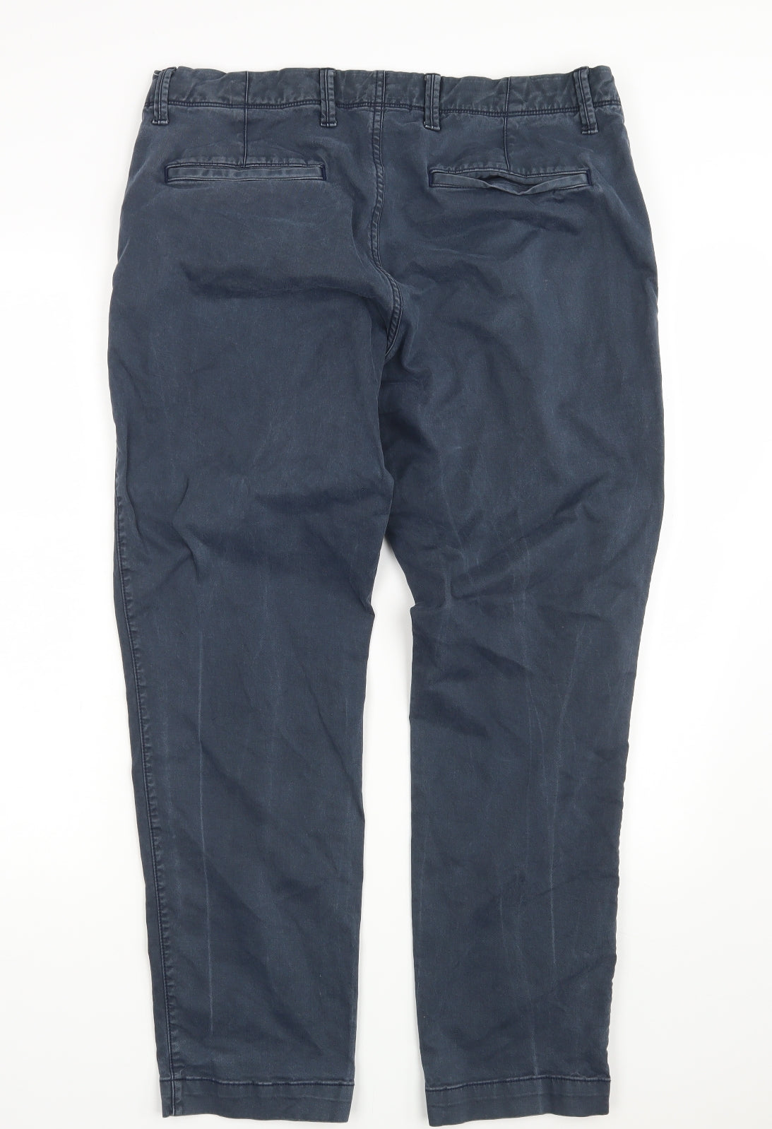 Gap Mens Blue  Denim Chino Trousers Size 34 in L30 in