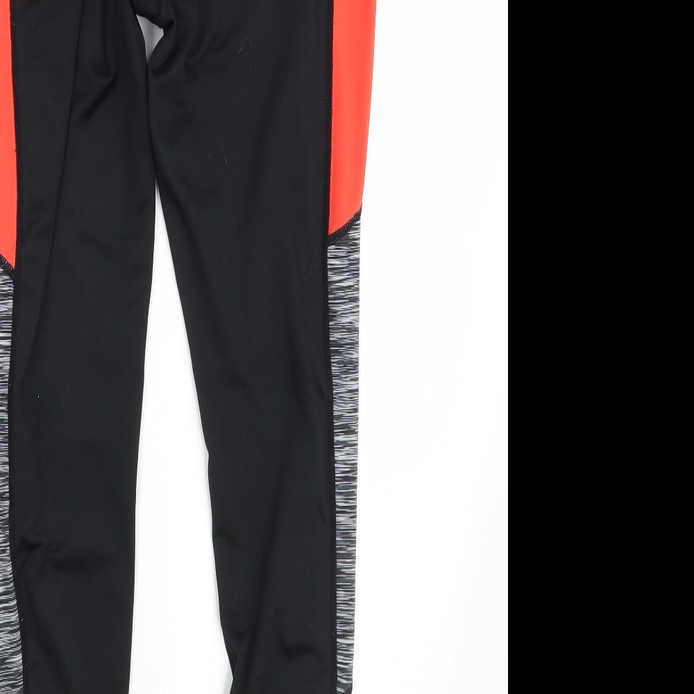 Workout Womens Multicoloured   Compression Leggings Size 12 L27 in